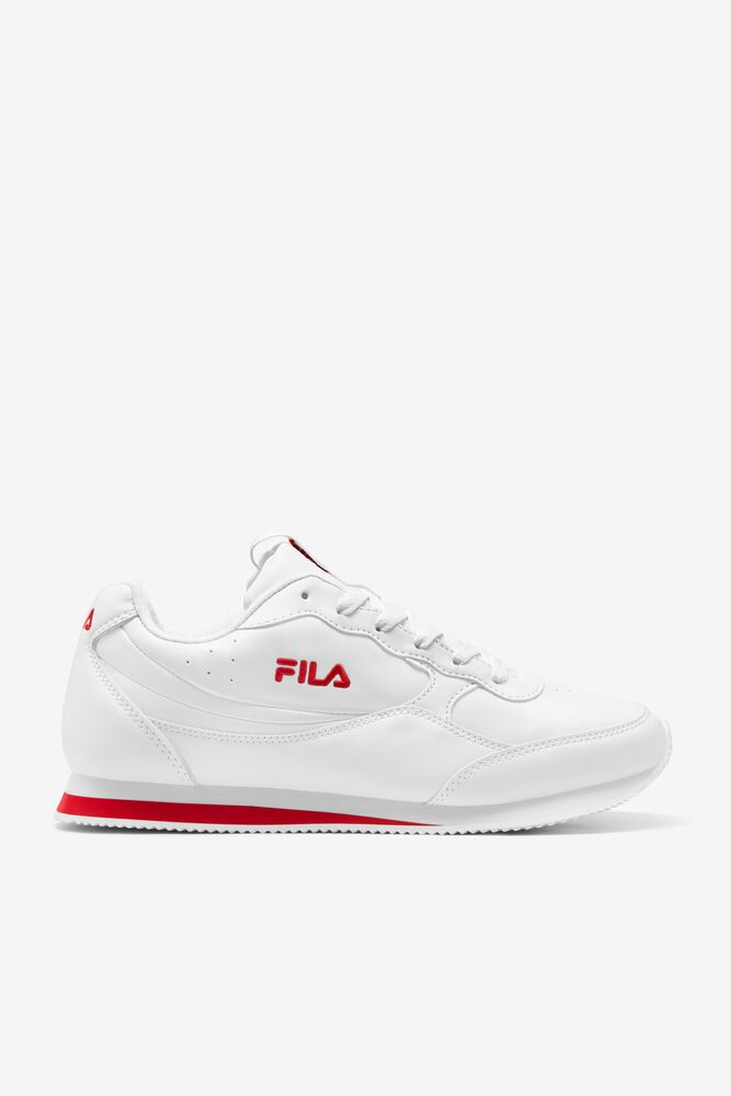 Fila Panzia White Sneakers Mens - NZ 36218-XBRI